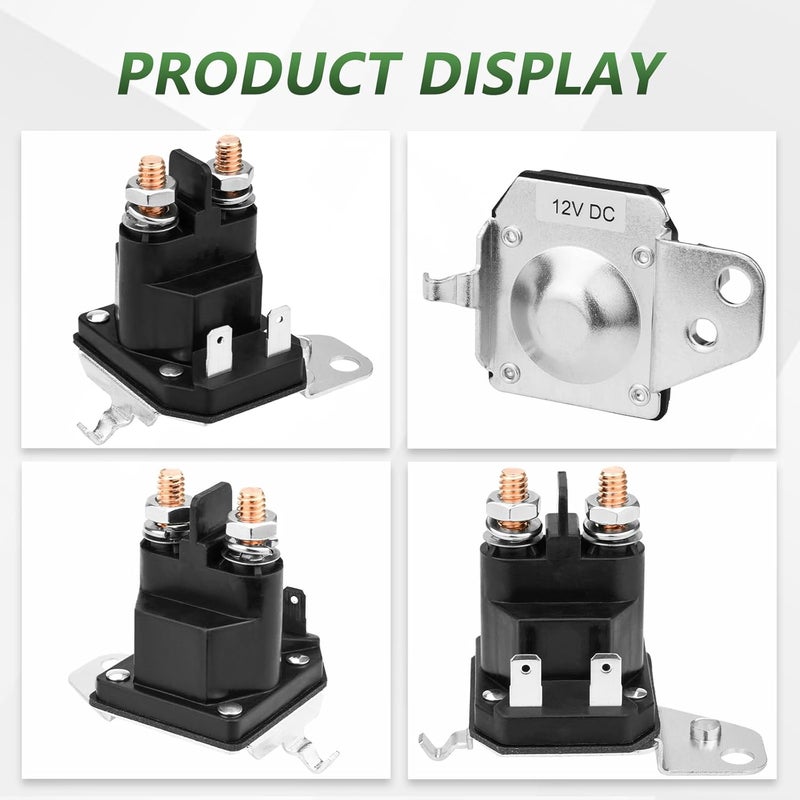 Tecreddy 725-06153A Starter Solenoid 12V for Cub Cadet XT1 XT2 Enduro RZT LT1 ZT1 ZT2 MTD Troy Bilt Yard Man Husky Yard Machines Craftsman Zero Turn Riding Lawn Mower Tractor 762-1261-211-50 - Image 3